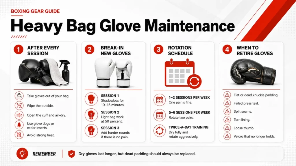 Heavy Bag Glove Maintenance