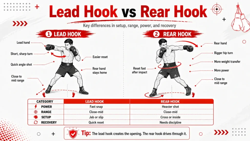 lead hook vs rear hook