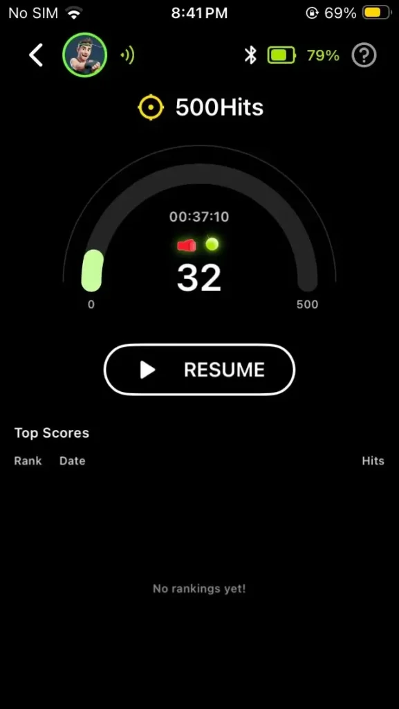 500-hit session