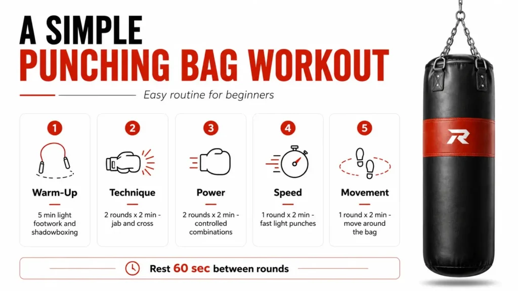 A Simple Punching Bag Workout
