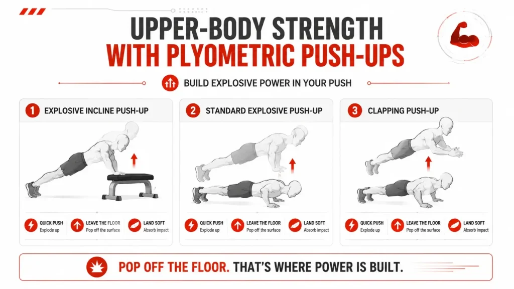 Upper-Body Strength with Plyometric Push-Ups