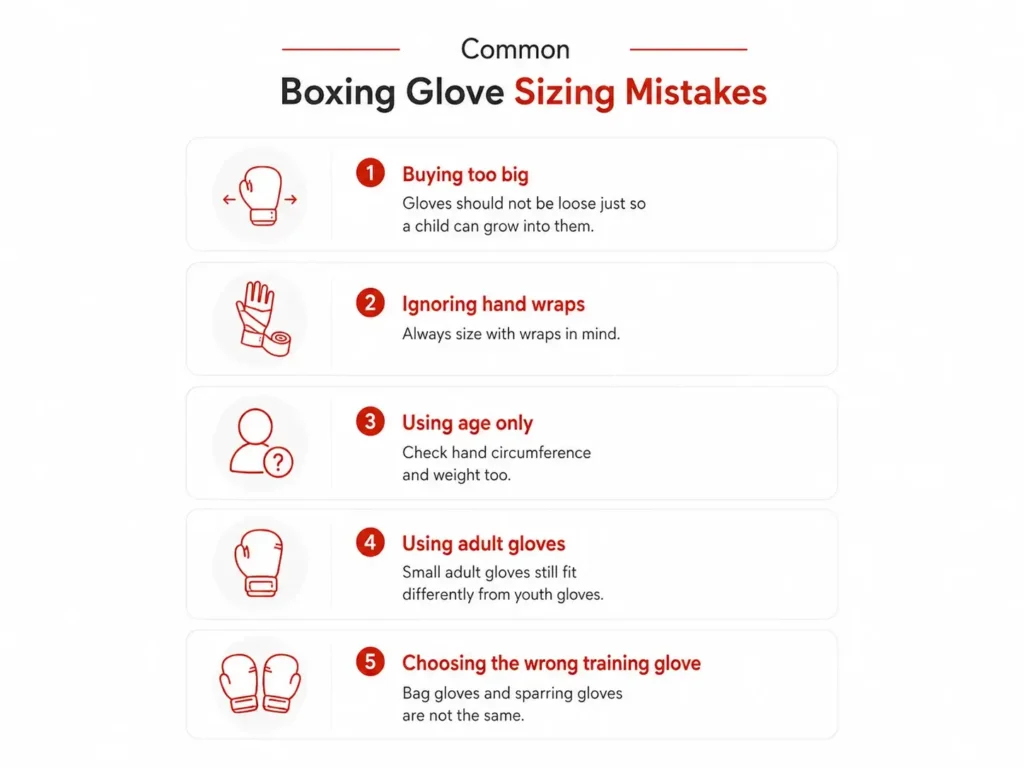 Common Boxing Glove Sizing Mistakes