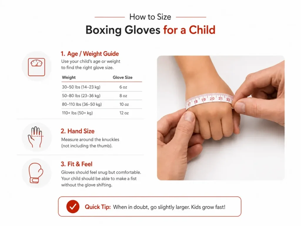 How to Size Boxing Gloves for a Child