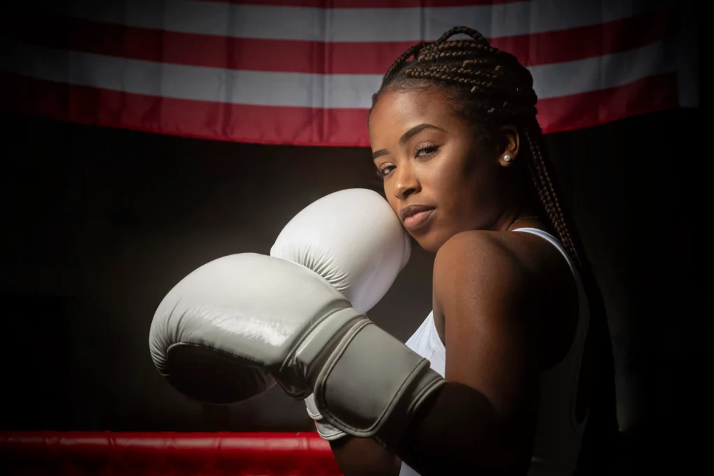 young-black-woman-athlete-with-boxing-gloves