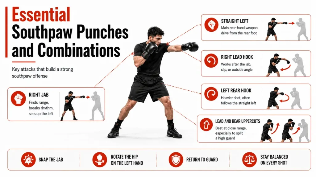 Southpaw Boxing Stance: Footwork, Techniques, Drills And Fight