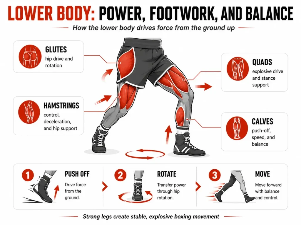 lower body muscles for boxing