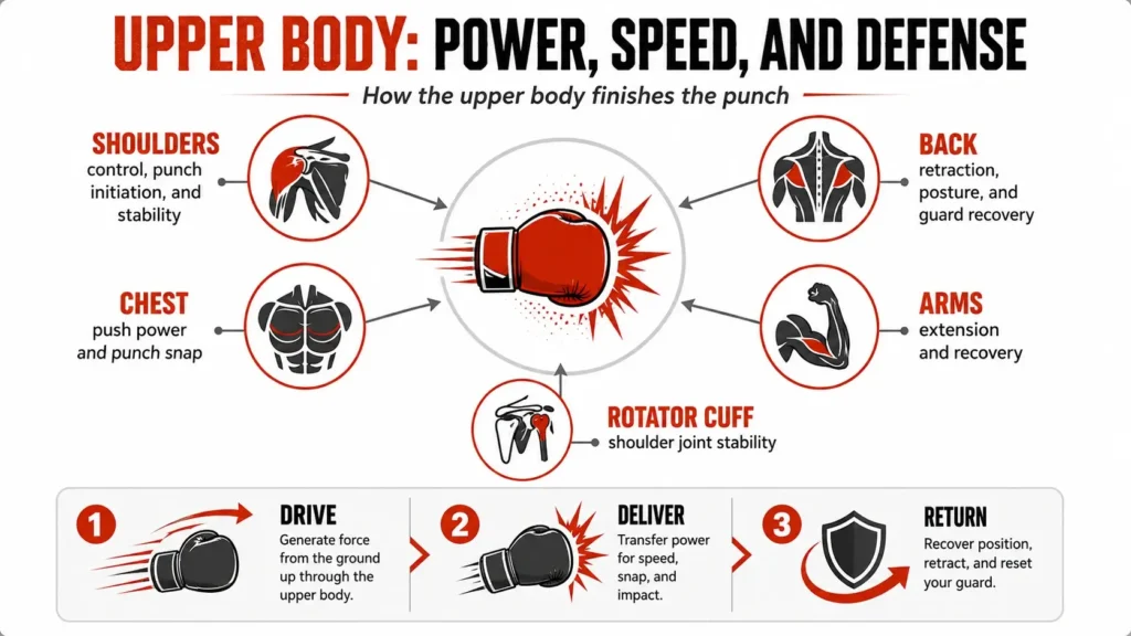 upper body muscles in boxing